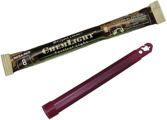 Infra Red 6” SnapLight Emergency Chemical Light Stick with 8 Hour Duration