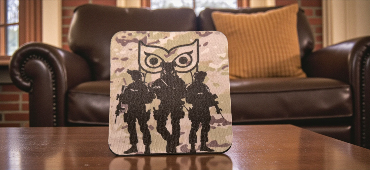JEC NVG Tactical Coffee Coaster x4